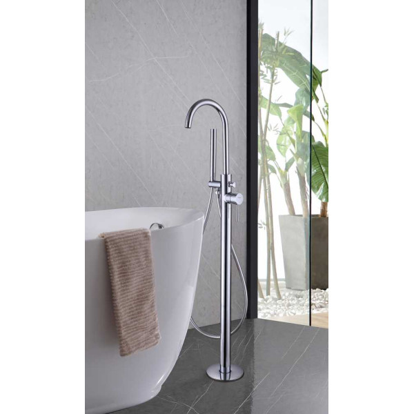 Смеситель напольный Abber Wasser Kreis хром (AF8115)