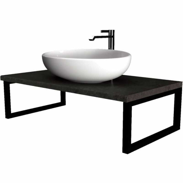 Столешница 1Marka Grunge Loft 900*480*255 бетон темно-серый (У85837) Столешница 1Marka Grunge Loft 900*480*255 бетон темно-серый (У85837)