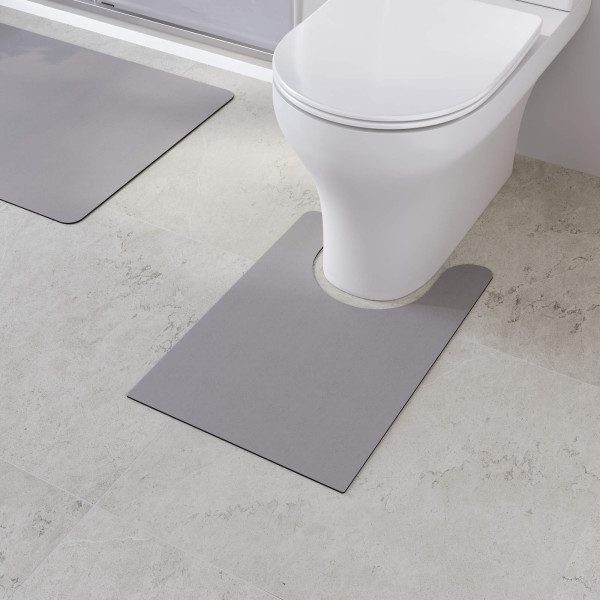 Коврик для ванной RGW 90x60+60x40 светло-серый (6241011-107)