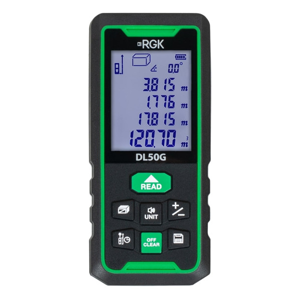 Дальномер лазерный RGK DL50G - зеленый луч (778176) Дальномер лазерный RGK DL50G - зеленый луч (778176)