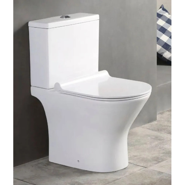 Унитаз напольный Verde безободковый 615x360x745 с сиденьем микролифт (AZ-2224) Унитаз напольный Verde безободковый 615x360x745 с сиденьем микролифт (AZ-2224)