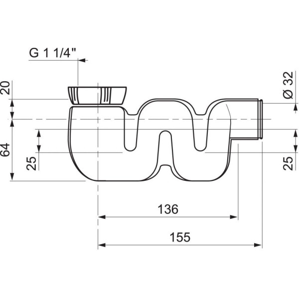 Сифон Wirquin COMPACT гибкий и компактный (SP3198) Сифон Wirquin COMPACT гибкий и компактный (SP3198)