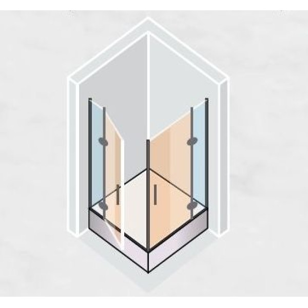 Душевой уголок Vegas Glass 110х110 AFA 110 07 R05 стекло флёр-де-лис Душевой уголок Vegas Glass 110х110 AFA 110 07 R05 стекло флёр-де-лис