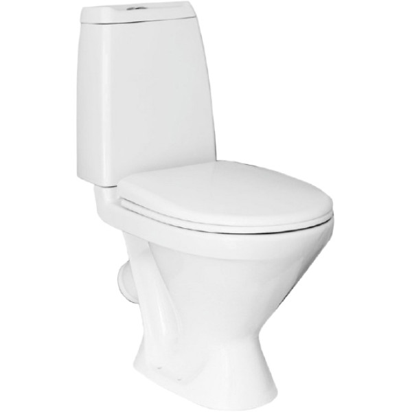 Унитаз-компакт Sanita Кама комфорт 650х320х805 с сиденьем с микролифтом, косой выпуск