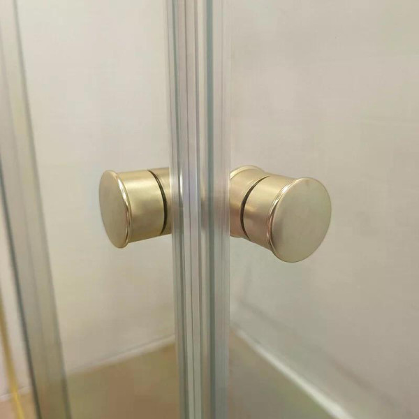 Душевой уголок Triton Вента-Голд 120x80 с поддоном стекло прозрачное, профиль золотой (DK417)