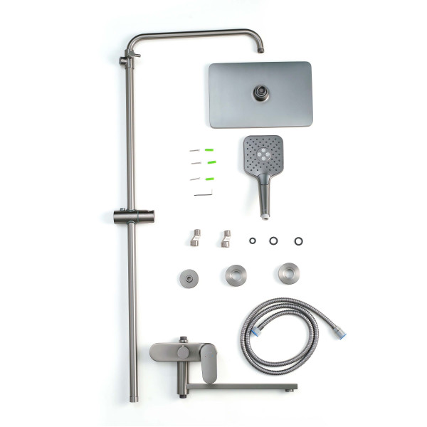 Душевая система Aquatek Ника оружейная сталь (AQ2840BGM)