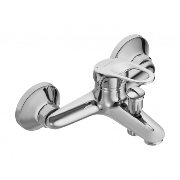 Смеситель для ванны и душа Santek Баус хром с душевым гарнитуром (WH5A10010C001) Смеситель для ванны и душа Santek Баус хром с душевым гарнитуром (WH5A10010C001)