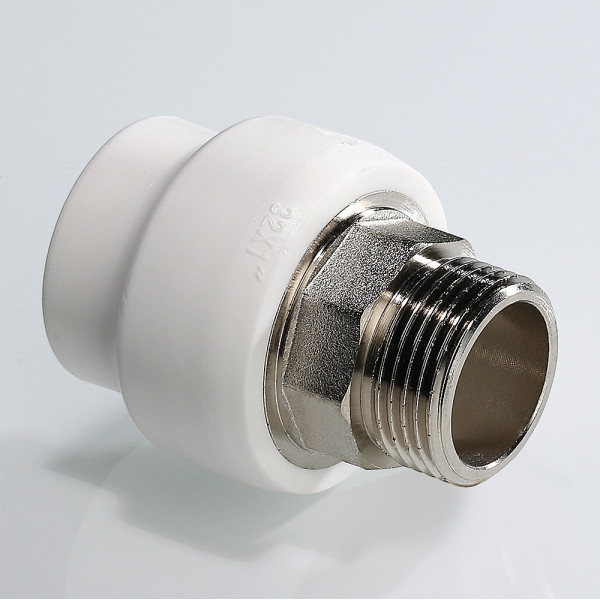 Переход PP-R 32*1"Н VALTEC (латунь, под ключ, белый) VTp.707.0.03206 Переход PP-R 32*1"Н VALTEC (латунь, под ключ, белый) VTp.707.0.03206