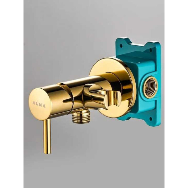 Гигиенический душ со смесителем ALMAes Benito Золото (AL-859-08) Гигиенический душ со смесителем ALMAes Benito Золото (AL-859-08)