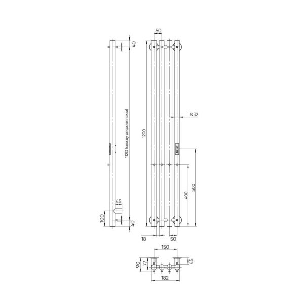 Полотенцесушитель электрический Indigo Style 4 1200x180 унив.подкл.RxL, Gun Metal (LSE120-18GNSRt) Полотенцесушитель электрический Indigo Style 4 1200x180 унив.подкл.RxL, Gun Metal (LSE120-18GNSRt)