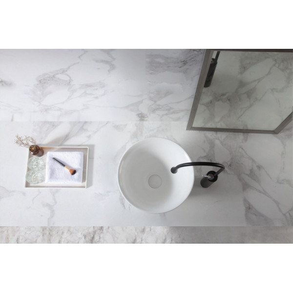 Раковина накладная Abber Bequem 36x36x25 белая (AC2122)