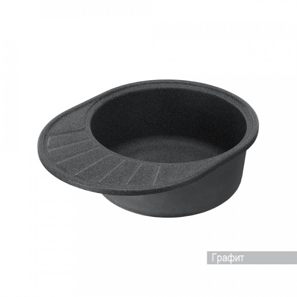 Мойка для кухни врезная Aquaton Чезана 437x568x191 графит (1.A711.2.32C.S21.0)