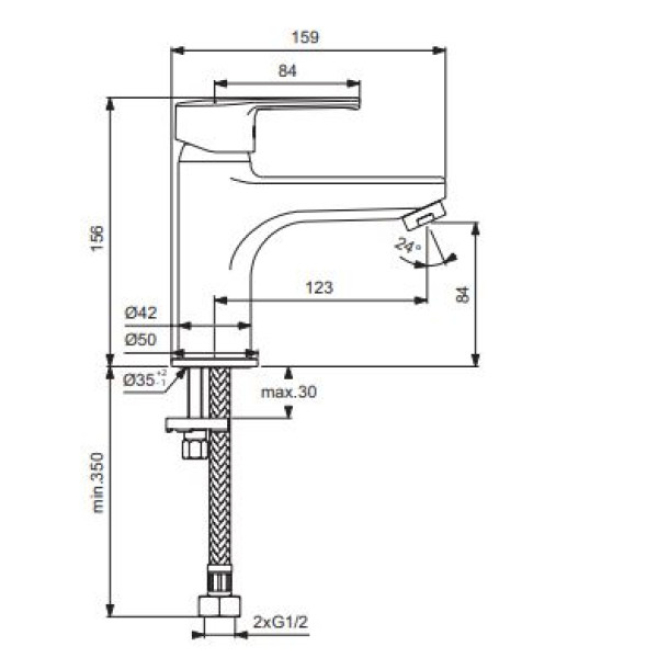 Смеситель для раковины Vidima Uno (B2010AA)