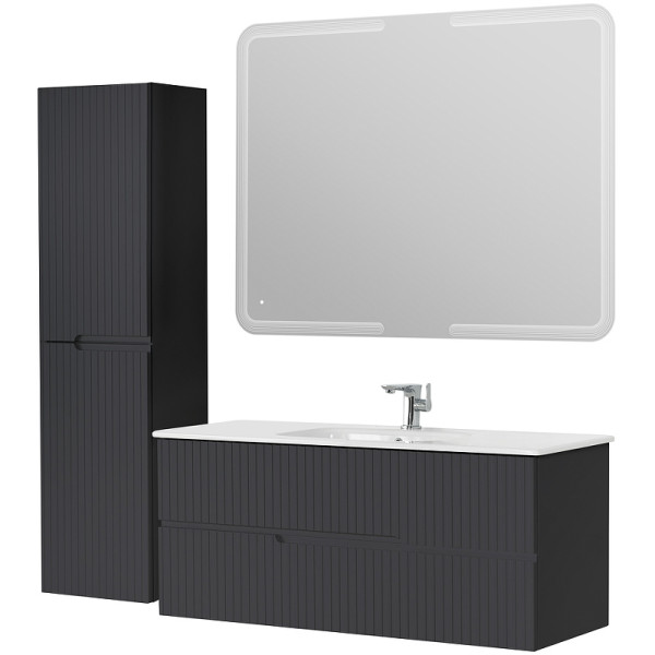 Тумба подвесная Cezares Duet 117x50 Grafito (DUET-120-2C-SO-GR-P)