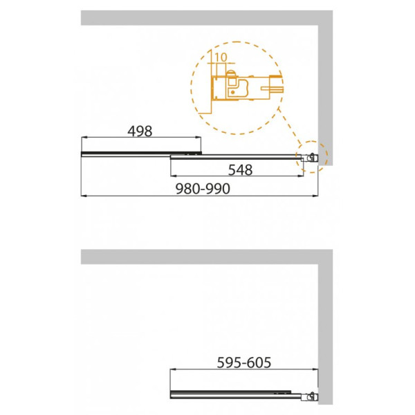 Шторка душевая на ванну Cezares Slider 100х150 стекло прозрачное (SLIDER-VF-11-100/150-C-Cr) Шторка душевая на ванну Cezares Slider 100х150 стекло прозрачное (SLIDER-VF-11-100/150-C-Cr)