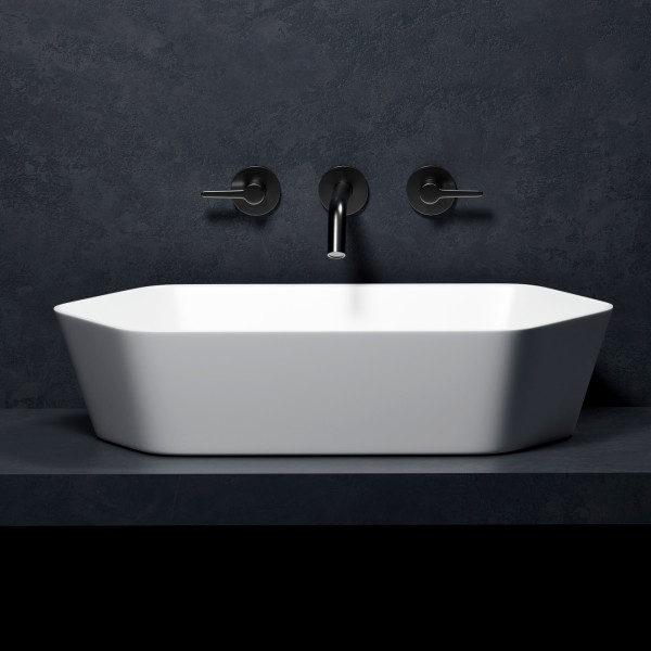 Раковина накладная Abber Rechteck 61x36x14,5 белая (AC2223)