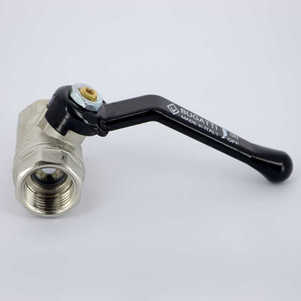 Кран Bugatti 1/2" ВВ шаровый Arizona 600 (черная ручка) (06000001) Кран Bugatti 1/2" ВВ шаровый Arizona 600 (черная ручка) (06000001)