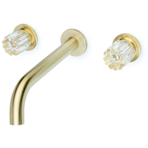 Смеситель для раковины на 3 отв.Boheme ELEGANTE MG (золото-матовый) (152-2-MG-EL)