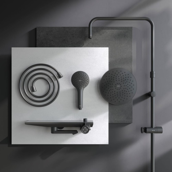 Душевая система AM.PM Gem черная (F0790722)