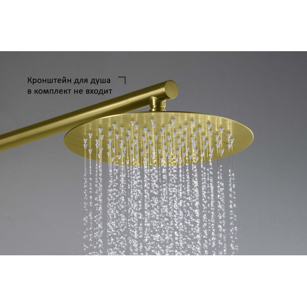 Верхний душ Aquatek 250 мм шлифованное золото (AQ2073BG)