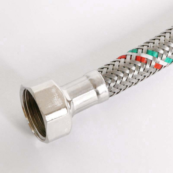 Подводка гибкая для смесителя Uni-Fitt 1000 мм 1/2"*М10х1 DN 8 оплётка из нерж. стали (502S2810)