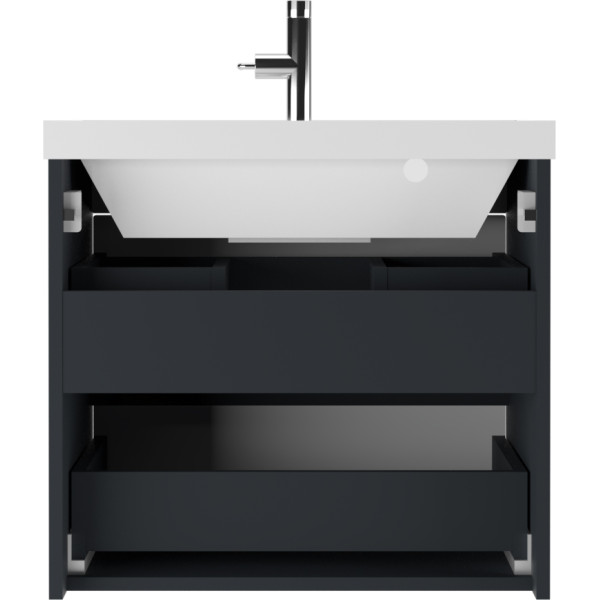 Тумба подвесная под умывальник Classica 60 Karat Серый тауп В2 Домино (DK3215T)