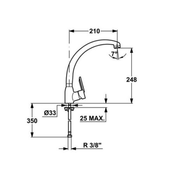 Смеситель для кухни Mofem Junior Evo 303 (152-0048-30)