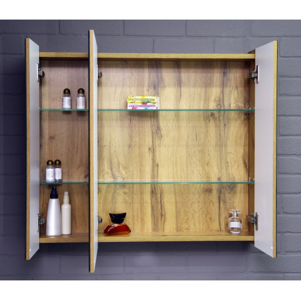 Шкаф зеркальный Bruno 80 универсальный Домино (DBr2905HZ)