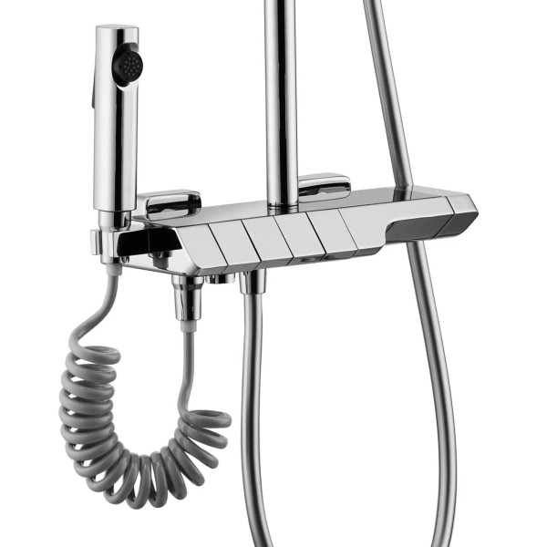 Душевая система термостатическая на четыре режима Rea Rob Chrom (REA-P6626)