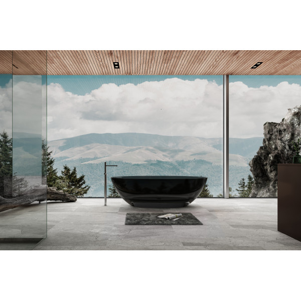 Ванна прозрачная Abber Kristall 180x85 черная (AT9702Onyx) Ванна прозрачная Abber Kristall 180x85 черная (AT9702Onyx)