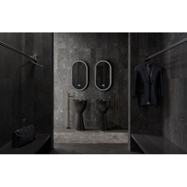 Раковина напольная Abber Karbon 450x450 черный (AK2003) Раковина напольная Abber Karbon 450x450 черный (AK2003)