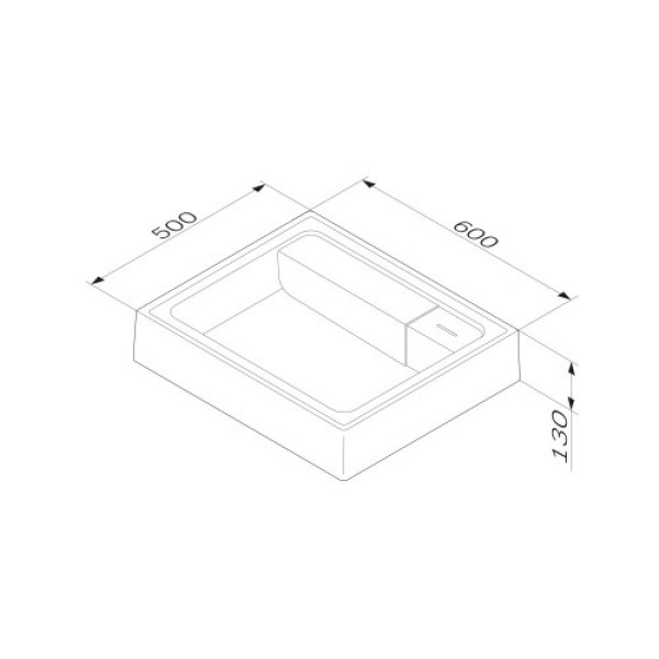 Раковина встраиваемая AM.PM X-Joy 60x50 белый (M85AWCC0602WG)