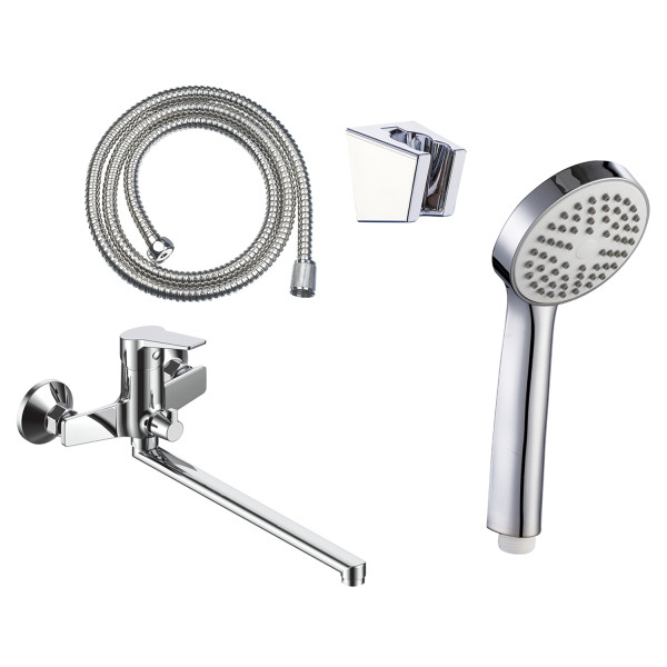 Смеситель для ванны Loranto Inessa длинный излив хром (LR90287000)