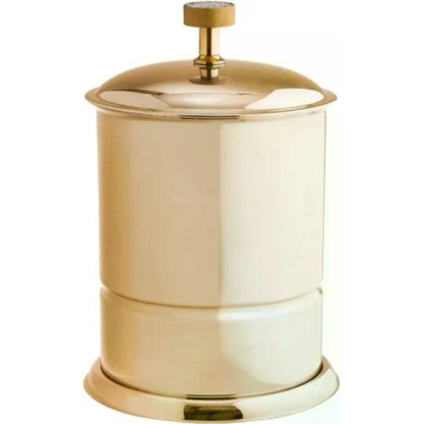 Ведро для мусора Boheme Royal Cristal 21x21x29 золото (10927-G)