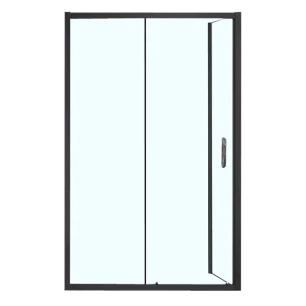 Душевое ограждение Azario Milton 1200х80х200 R стекло прозрачное профиль черный (AZ-ND1131-L 1200 BLACK)