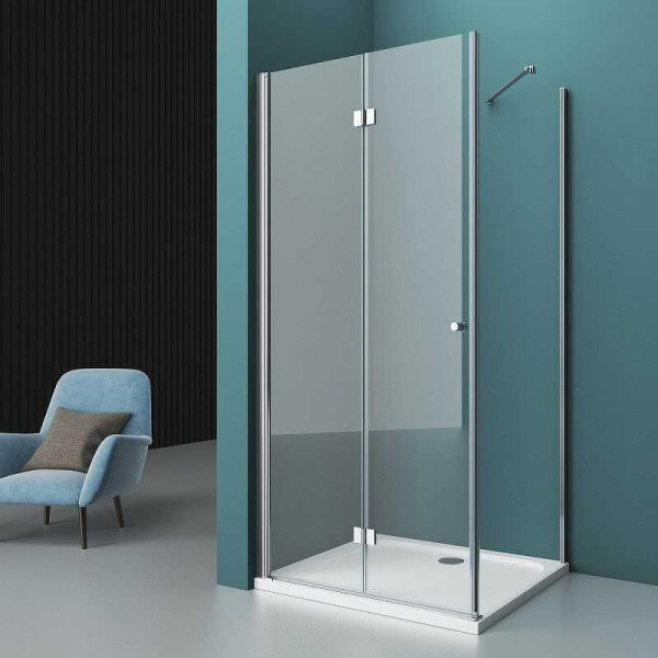 Душевой уголок BelBagno Albano 100x100 стекло прозрачное, профиль хром (ALBANO-AS-1-100-C-Cr)