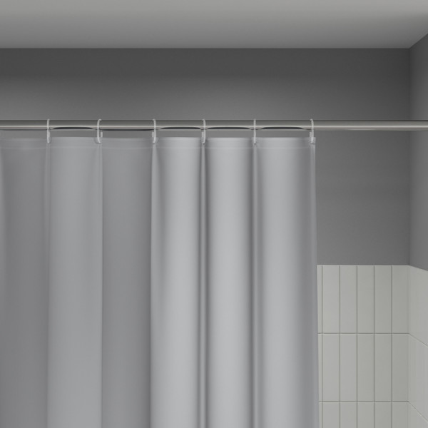 Шторка для ванны текстиль Iddis 200x180 PE серая (P10PE18i11)