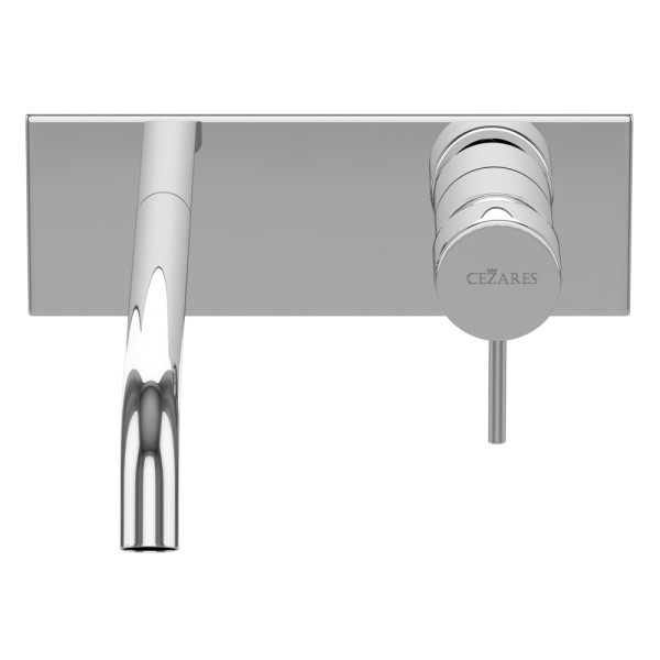 Смеситель для раковины встраиваемый Cezares Leaf хром (LEAF-BLI1-20-L-01-W0)