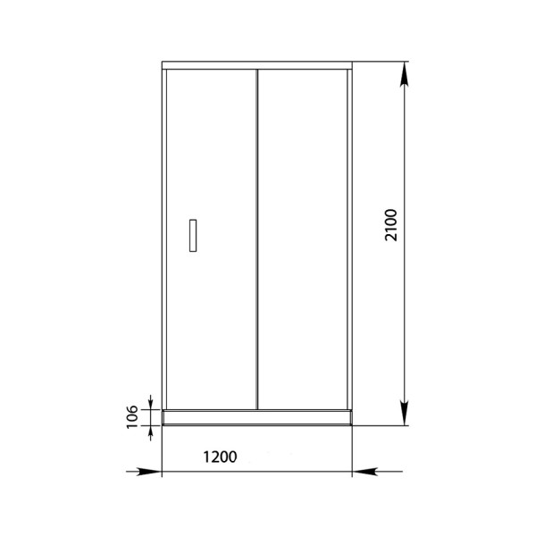 Душевая дверь Aquanet Alfa 120х210 стекло прозрачное (00168420) Душевая дверь Aquanet Alfa 120х210 стекло прозрачное (00168420)