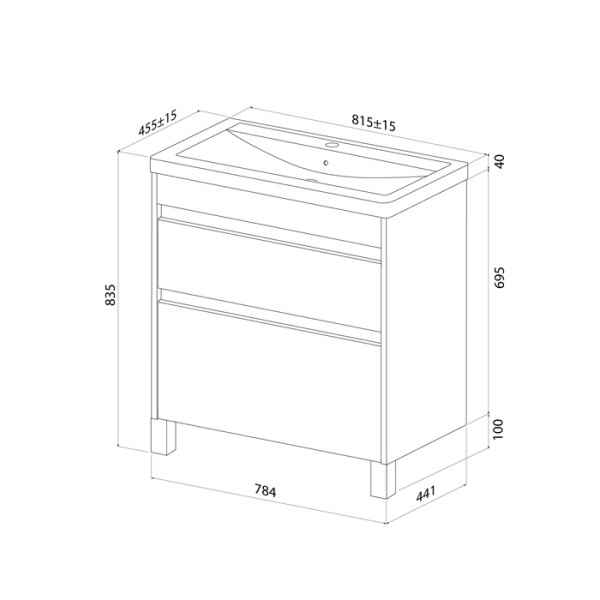 Тумба с умывальником напольная Iddis Zodiac X 80 см белый подходит умыв. 4078000i28 (ZDX80WFi95K)