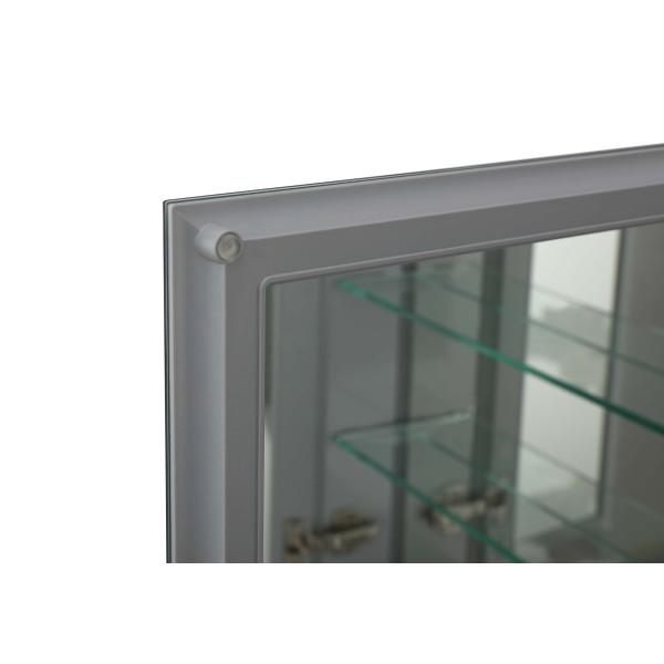 Шкаф зеркальный алюминиевый Aquatek 508x660x134 (AQ7508-MC)