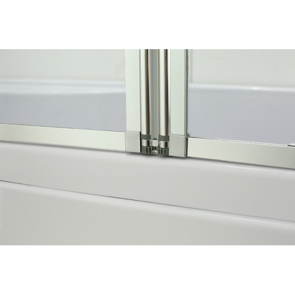 Шторка душевая на ванну BandHours Inox 140 140х150 стекло прозрачное, профиль хром Шторка душевая на ванну BandHours Inox 140 140х150 стекло прозрачное, профиль хром