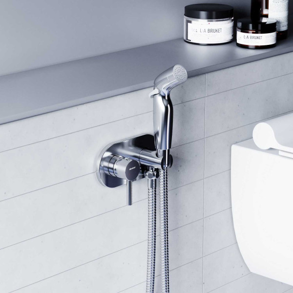 Смеситель для душа Damixa Option с гигиеническим душем, с держателем, хром (212000000)