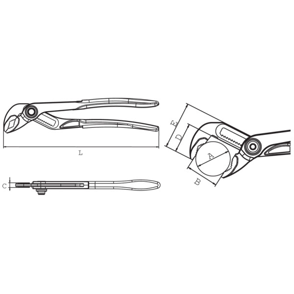 Быстрорегулируемые сантехнические клещи Super-Ego Rolok 7" (527070000) Быстрорегулируемые сантехнические клещи Super-Ego Rolok 7" (527070000)