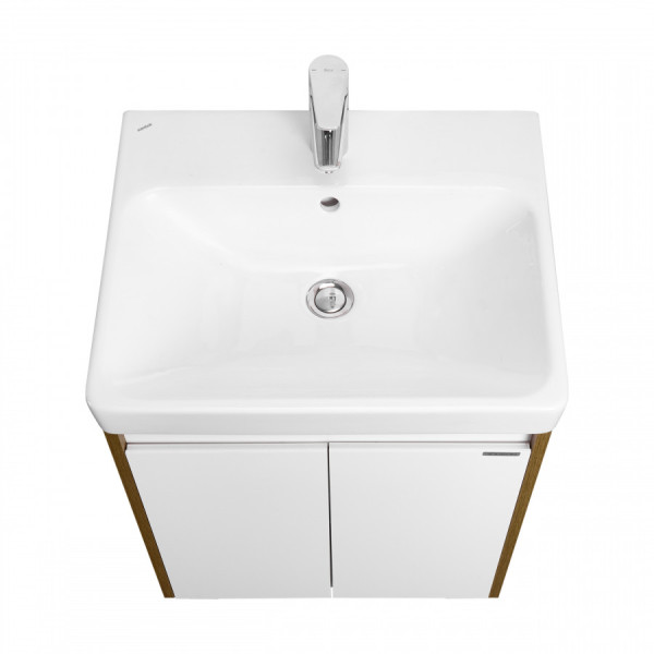 Тумба подвесная Aquaton Сканди 480x427x591 белый, дуб рустикальный (1.A278.8.01S.DZ9.0)