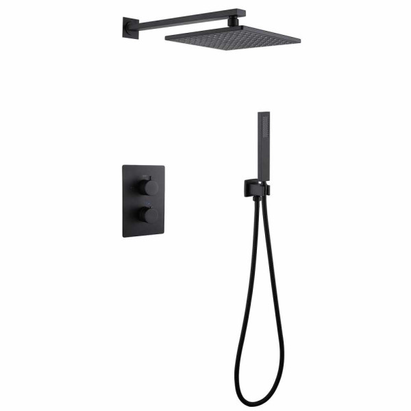 Душевая система Abber Weiss Insel черный матовый (AF8051B)