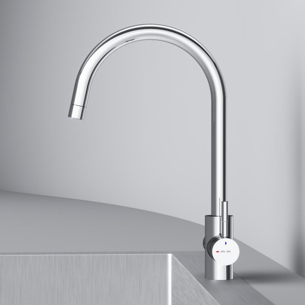 Смеситель для кухни AM.PM X-Joy S с С-изливом с каналом для питьевой воды хром (F85B07700)
