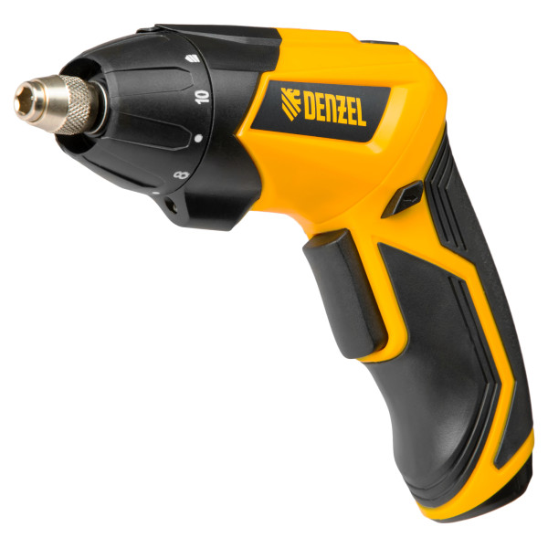 Отвертка аккумуляторная Denzel CSL-3.6-01, Li-Ion, 3.6 В, 1.3 Ач, 200 об/мин, с аксессуарами (26001)