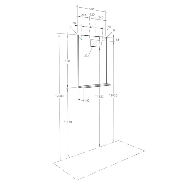 Зеркало Aquaton Терра 61 Дуб Кантри (1A247302TEDY0)