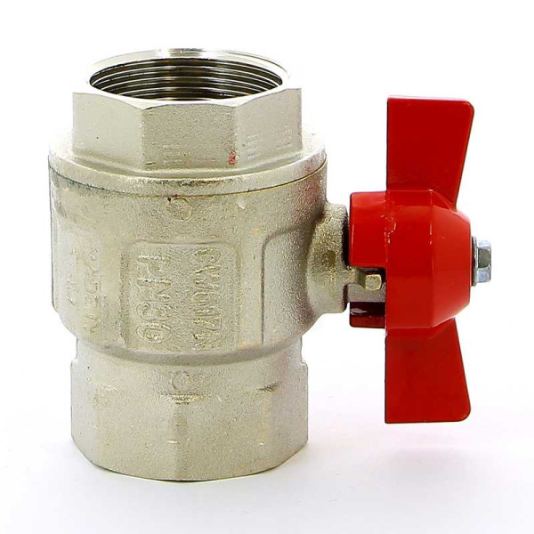 Кран Itap 1 1/4" ВВ шаровый Ideal (красная бабочка) (0920114)